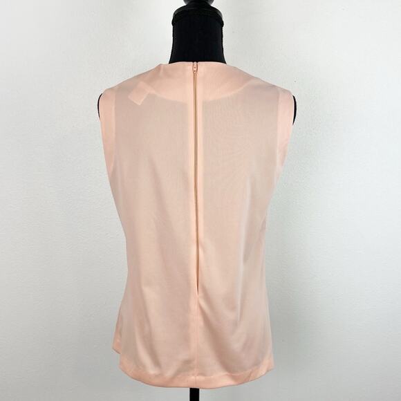 Vintage 70s Women’s Blazer Matching Sleeveless Blouse Set 2 Piece Plaid Peach - Picture 6 of 12